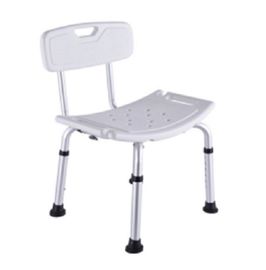 Krankenhaus-Bad-Stuhl-weiße Höhen-justierbare Aluminiumlegierung Matte Finish