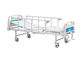Zwei Kurbel-elektrisches Krankenhaus-Bett, elektrisches geduldiges Bett-rostfreier Bett-Rahmen