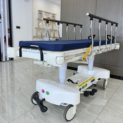 kaufen Höhenverstellbares hydraulisches Notfall-Stracher 2 Schichten Krankenhaus-Patiententransportwagen Online-Herstellung