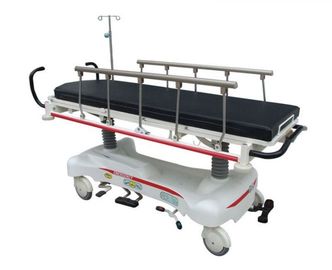 kaufen Schwarzes Stahlkrankenhaus-deluxer Bahren-Wagen entfernbar mit vier Gießmaschinen Online-Herstellung