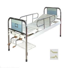 kaufen Krankenhaus-Möbel-manuelles geduldiges Bett mit der zwei Kurbel-Rückplatte gemacht durch SS-Rahmen mit lamellierter Platte Online-Herstellung