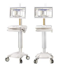 kaufen Integriertes Computer-Laufkatzen-Krankenhaus-Gebrauchs-Höhe Adjuatable-Bewegliches mit vier Gießmaschinen Online-Herstellung