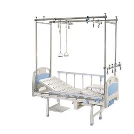 kaufen Kurbel-orthopädisches Zugkraft-Bett des Boden-Stand-manuelle Krankenhaus-Bett-vier aufgespaltet - mit Beinen versehen Online-Herstellung