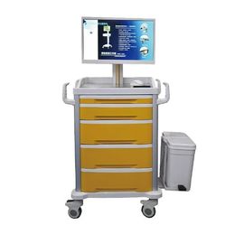 kaufen Alle in 1 Computer-bewegliches Wagen-Krankenhaus-mobiler medizinischer Computer-Laptop-Arbeitsplatz-Laufkatze Online-Herstellung