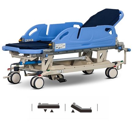 kaufen Notfall-PatientTransfer CartRotating geduldige Übergangsbahre der Seiten-Schienen-zentrale Gießmaschinen-150mm Online-Herstellung