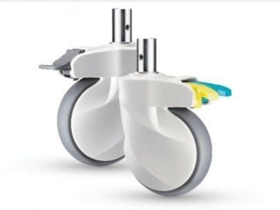 kaufen Neue medizinische des Bett-5inch Gießmaschine Gießmaschinen-Rad-Zentralsteuerkolben-des Durchmesser-28 mit Bremse Online-Herstellung