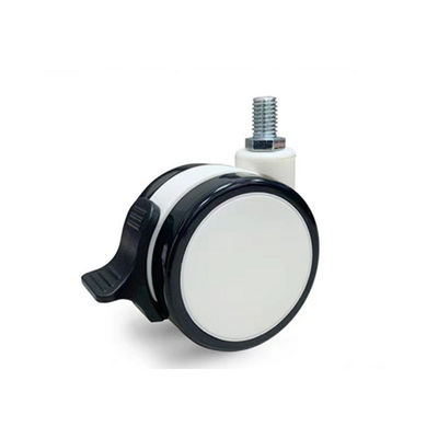 kaufen Gießmaschinen-Räder PUs TPR medizinische Material-M12X25MM mit der Bremszentralen Blockierung Online-Herstellung
