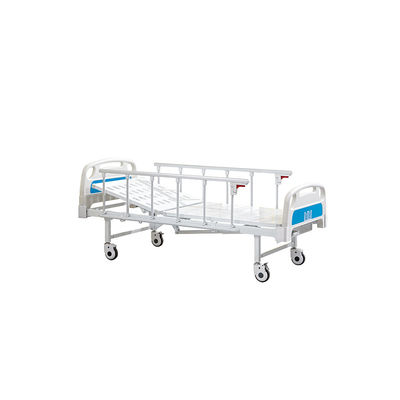 kaufen Edelstahl-Rahmen-einfaches einzelnes reizbares manuelles Sorgfalt-Bett-manuelles Krankenhaus-Bett Online-Herstellung