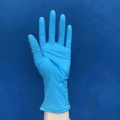 kaufen Materielle drei Größen des blauen Krankenhaus-spezifischen Nitrils der Wegwerfhandschuhe Online-Herstellung