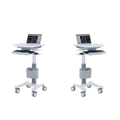 Aluminiumrollen-Computer-Wagen medizinisch alle in einem mit Tabellen-Höhe 80-120cm