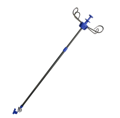 Plastikinfusionsgerät-Blau des metallkrankenhaus-IV mit Haken