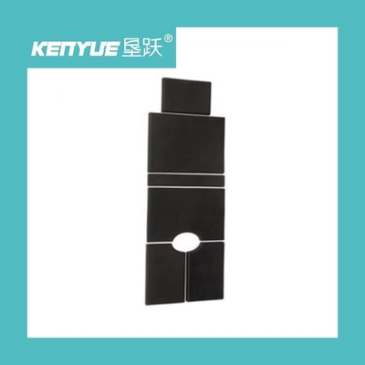 Schwarze Geburts- Tabellen-Zusatz-Matratze 30*8mm 25*6mm PU für Krankenhaus-Bett