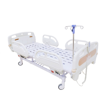 Elektrisches spezielles Krankenhausbett mit drei Funktionen, Holzmaserung