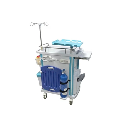 Aluminiumrahmen-Fach-Infusions-Funktions-Krankenschwester ABS 960mm Notmedizinischer Wagen