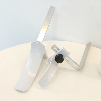 Gynäkologische Krankenhausbettzusätze klammern weißes ABS-Material ein