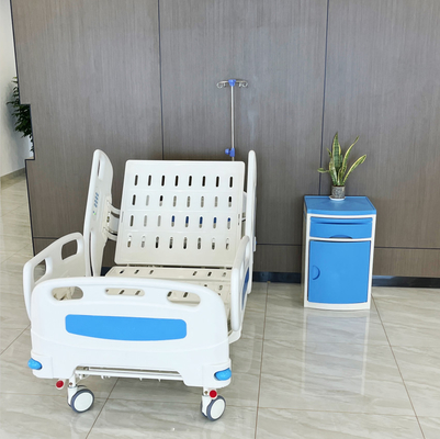 Blaues verstellbares elektrisches Krankenhausbett Fünf-Funktions-Krankenhausbett