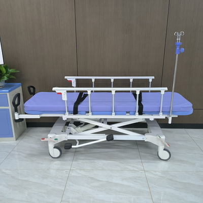 Blaue Hydraulische Ambulanz-Stracher-Trolley Metall für Patienten importiert