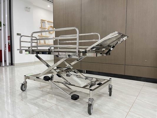Hochwertige Edelstahl Notfallträger Trolley Edelstahl Schranke