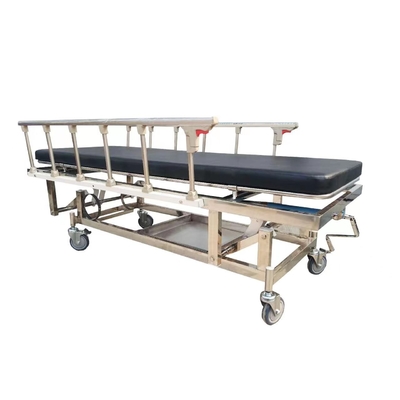 Medizinisches Produkt Patient Struktur Trolleybogenträger mit Bremsdeckel Rollstuhlübertragungsbett