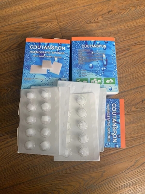 Medizinischer zahnärztlicher hämostatischer Schwamm absorbierbarer Gelatinschwamm