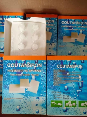 Medizinischer zahnärztlicher hämostatischer Schwamm absorbierbarer Gelatinschwamm
