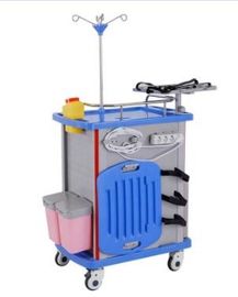 IV mischt Pole-Notdienstprogramm medizinisches Instrument-Laufkatze mit 5 Fächern auf beide Seiten-Krankenhaus-medizinischer Laufkatze Drogen bei