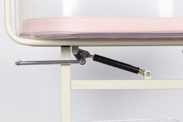 Rosa bewegliches Feldbett-Krankenhaus-Baby-Bett, neugeborenes Krankenhaus-Baby-Feldbett mit ABS Becken