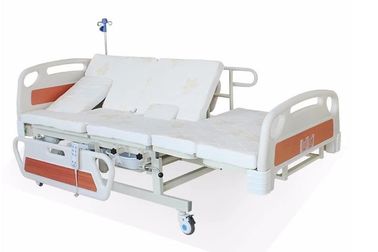Medizinische Bett-Rückseiten-justierbares drehendes Krankenhaus-elektrisches Krankenpflege-Bett für Haus im Weiß
