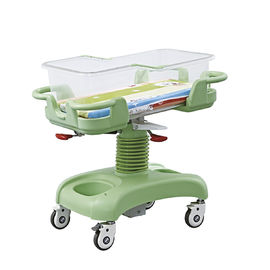 Medizinischer deluxer justierbarer Baby-Kinderbett-Krippen-Fahrer mit drehen herein Rosa