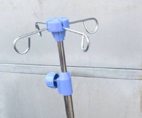 Geduldiges Zusatz-Edelstahl-Infusionsgerät des 210cm Krankenhaus-Bett-IV Pole
