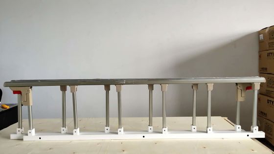 Sechs Aluminiumlegierungs-Seitenschienen-Krankenhaus-Bett-Schutz Rails Collapsible Polen