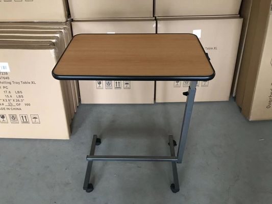 Kippbare Oberflächen-700mm 1010mm Krankenhaus-Bett-Tray Table Over Bed Food-Tabelle