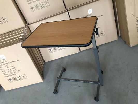 Kippbare Oberflächen-700mm 1010mm Krankenhaus-Bett-Tray Table Over Bed Food-Tabelle
