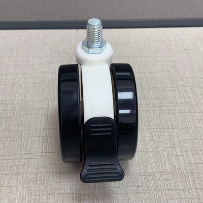 Gießmaschinen-Räder PUs TPR medizinische Material-M12X25MM mit der Bremszentralen Blockierung