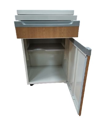 Aluminiumplatten-Struktur-Krankenhaus-Kopfende-Kabinett-Tabellen-hölzerne Farbe mit Gießmaschinen