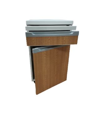 Aluminiumplatten-Struktur-Krankenhaus-Kopfende-Kabinett-Tabellen-hölzerne Farbe mit Gießmaschinen