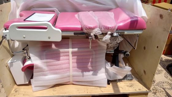 Gynäkologisches Mutterschaftsbett des speziellen Rosas des Krankenhauses für gynäkologischen Operationstisch