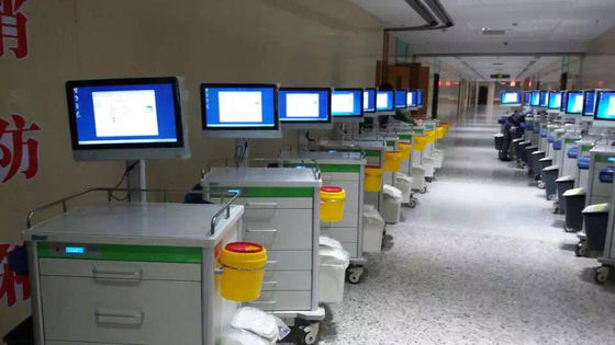 Computer-Medikation karrt für Krankenhaus-Arbeitsplatz-Laufkatze elektrisch