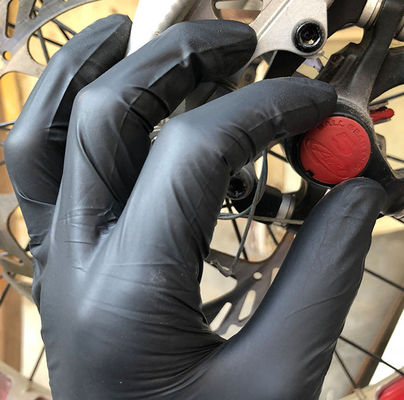 Nicht steriles Nitril-medizinische Handschuhe schwärzen Wegwerfnitril-Handschuhe