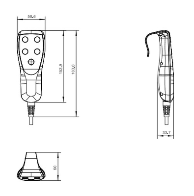 Medizinischer Handprüfer-Electric Hospital Bed-Fernsteuerungsfunktion 3