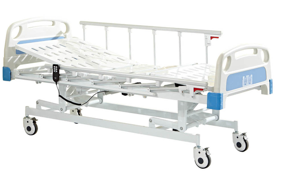 Metalldoppelter Rocker-manuelles Krankenhaus betten weißes und Blaues