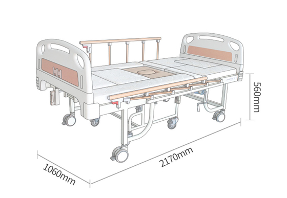 Multi Funktions-weihte medizinisches elektrisches Bett-Krankenhaus ein