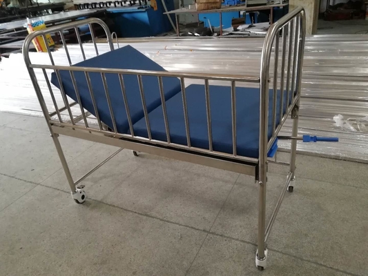 Edelstahl-materielles Säuglingskrankenhaus-Bett medizinisch