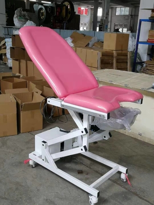 Gynäkologie-Rosa-Metallgynäkologische Prüfungs-Tabelle mit den 5 Zoll-Gießmaschinen