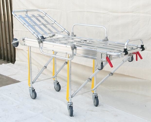 Der Krankenhausnotfaltstreckvorrichtung der Aluminiumlegierung materielle tragbare erwachsene Bahre