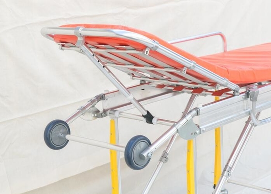 Der Krankenhausnotfaltstreckvorrichtung der Aluminiumlegierung materielle tragbare erwachsene Bahre