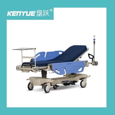Langes Lebens-Krankenhauspatient-Notrollwagen-blaue Farbe