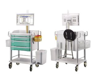 Einteiliger Computer-Wagen-medizinisches Computer-Laufkatzen-Krankenpflege-Fahrzeug