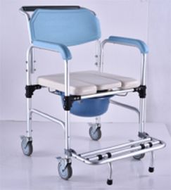 Verstellbarer Badehocker der beweglichen Toiletten-Stuhl-Hockentoiletten-häuslichen Pflege mit Fuß-Rest