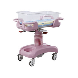 Medizinischer deluxer justierbarer Baby-Kinderbett-Krippen-Fahrer mit drehen herein Rosa